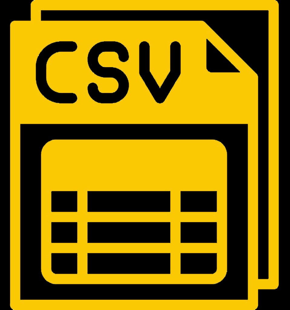 CSV file icon